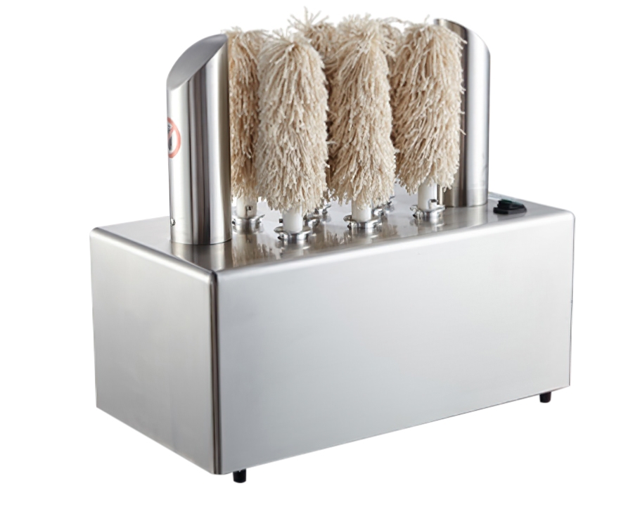 Heavybao Electric Glass Polishing Machine Commercial Glass Polisher Stainless-Steel Glassware Polishing Machine for Bar Kitchen